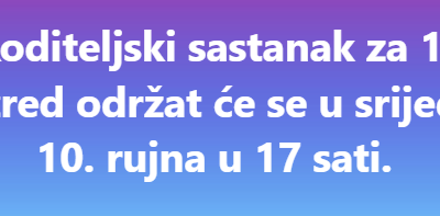 Prvi roditeljski sastanak