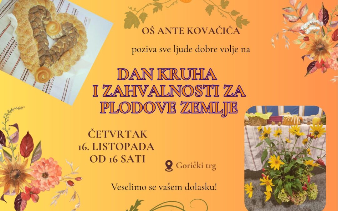 Svečanost u povodu Dana kruha i zahvalnosti za plodove zemlje