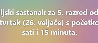 Roditeljski sastanci