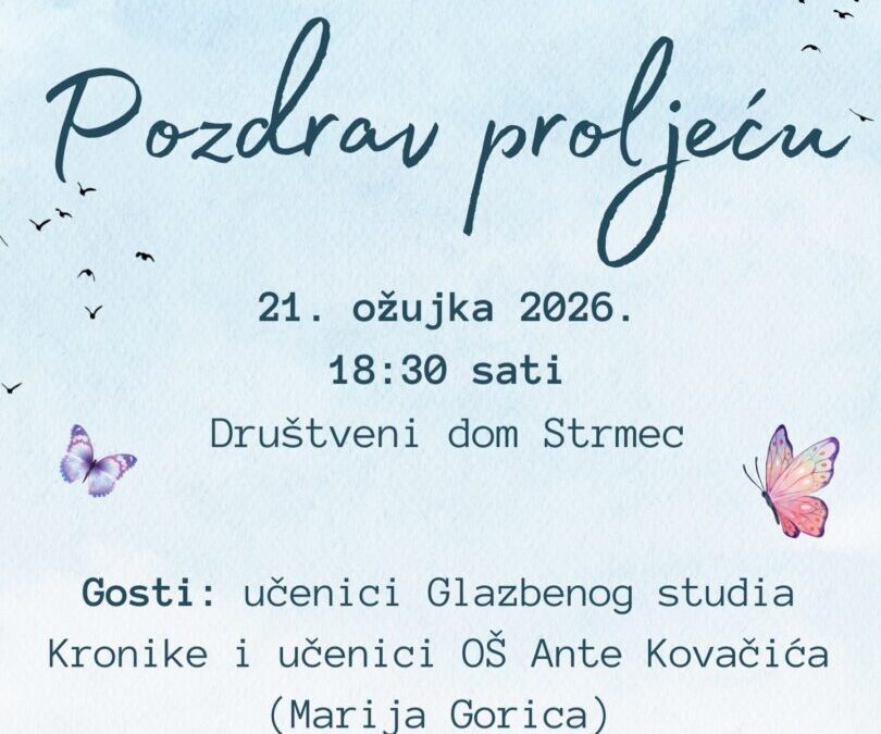 Glazbeni doček proljeća